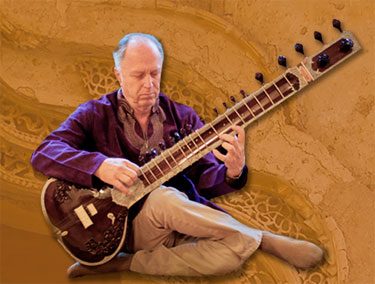 Steven Landsberg playing the Sitar